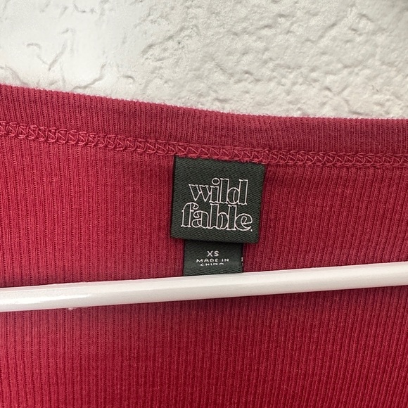 Wild Fable Burgundy Long Sleeve Top - Picture 2 of 4